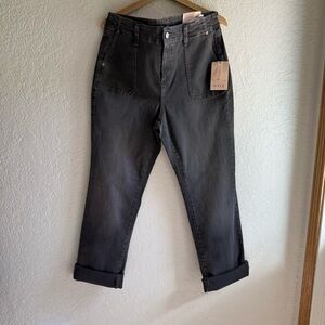 NWT NYDJ Marilyn Straight Utlitiy Gray Jeans Women’s Size 14